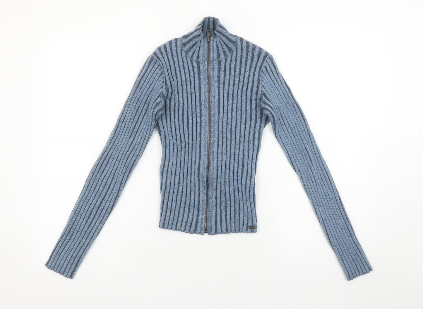 Teens UK Size 14 Pull&Bear Blue Full Zip Jumper