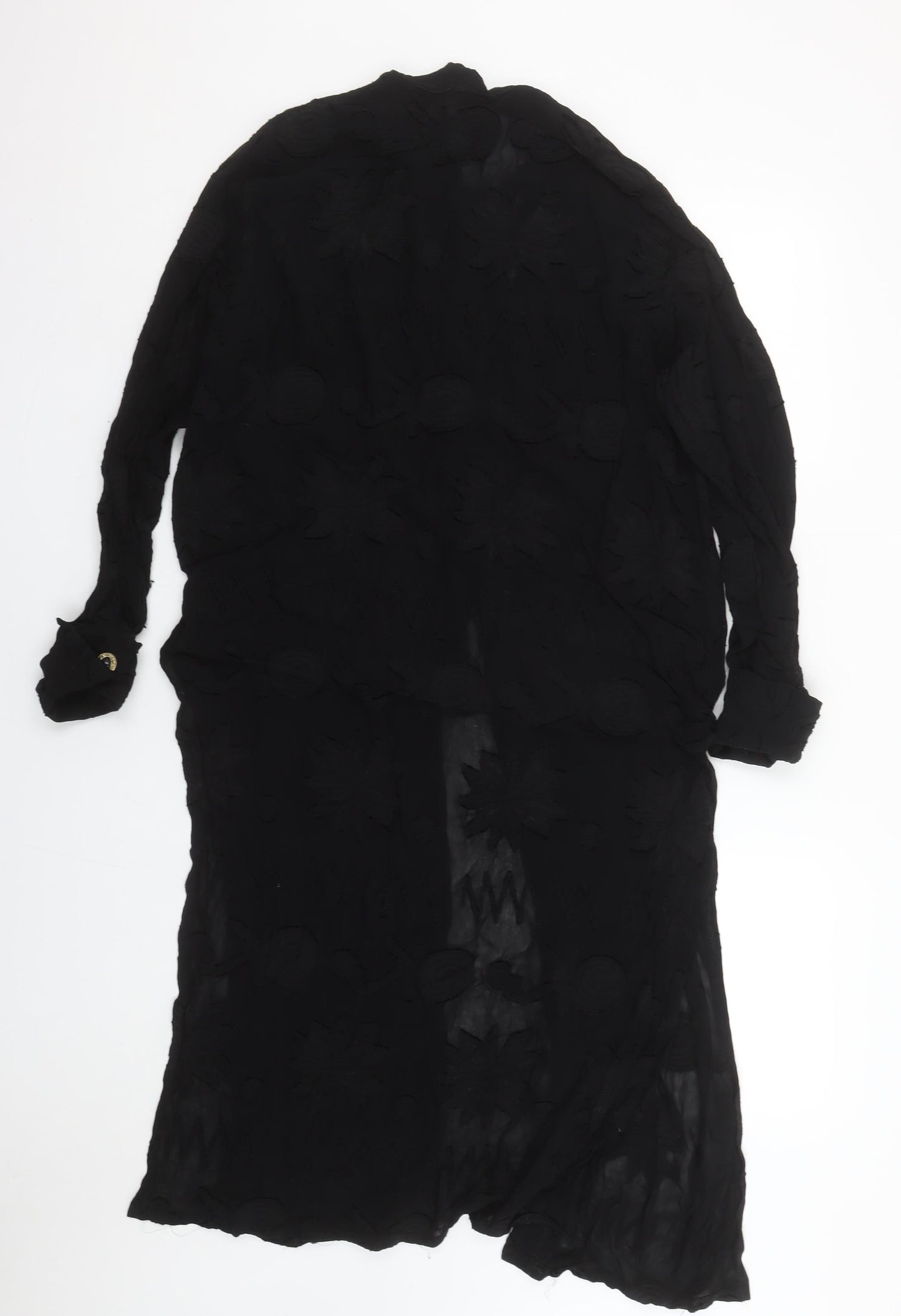 Womens UK Size 14 Elinette Design Black Tunic Blouse