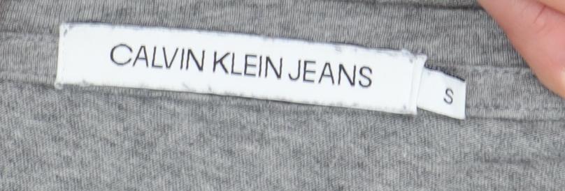 Mens UK Size S Calvin Klein Jeans Grey  T-Shirt