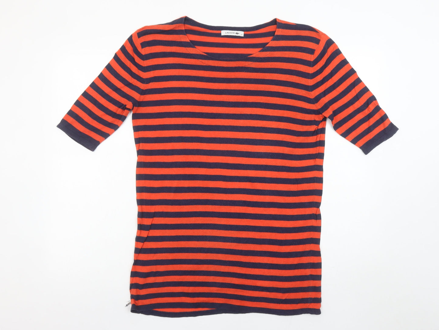 Womens UK Size 16 Lacoste Multicoloured Basic T-Shirt