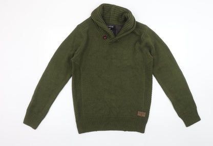 Womens UK Size S Emerald Isle Knitwear Green Pullover Jumper
