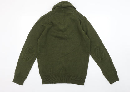 Womens UK Size S Emerald Isle Knitwear Green Pullover Jumper