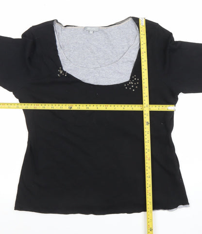 Womens UK Size 16 Marks and Spencer Black Basic Blouse