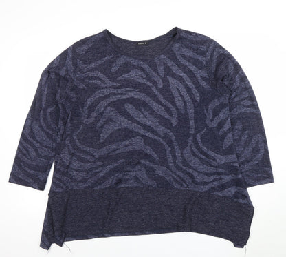 Womens UK Size M Roman Blue Pullover Jumper