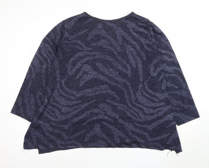 Womens UK Size M Roman Blue Pullover Jumper