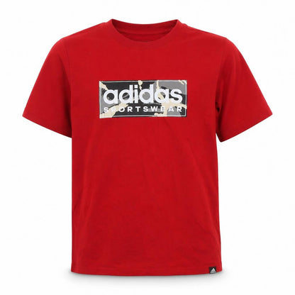 Boys UK Size 11-12 Years adidas Red Basic T-Shirt