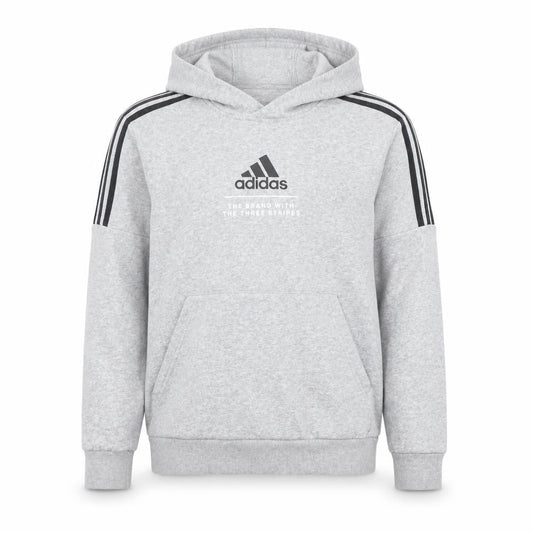Boys UK Size 13-14 Years adidas Grey Pullover Hoodie