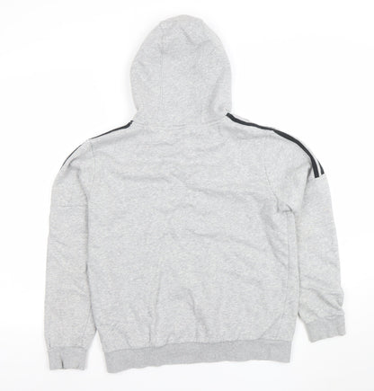 Boys UK Size 13-14 Years adidas Grey Pullover Hoodie