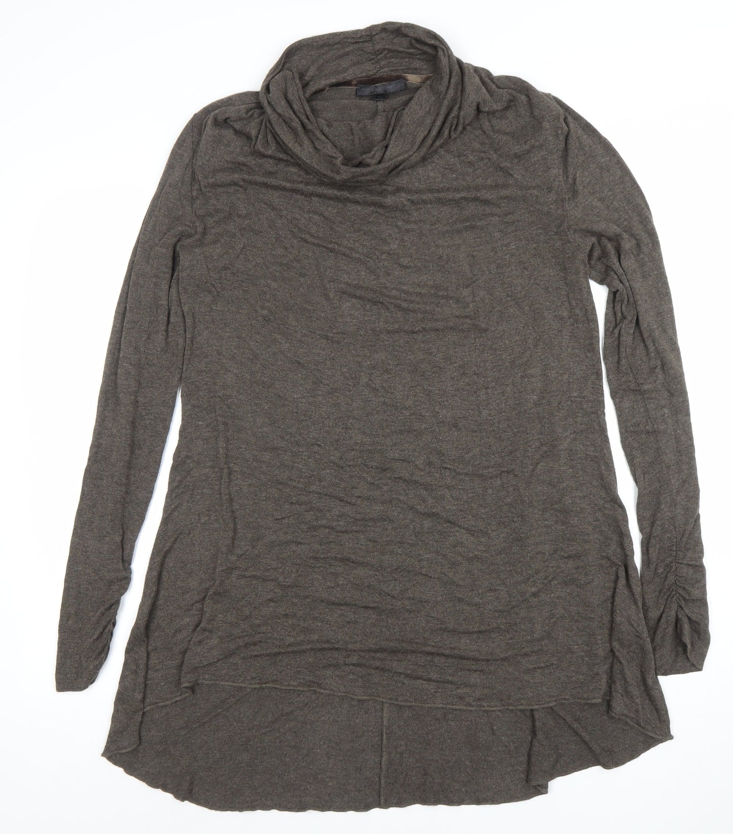 Womens UK Size 12 Passport Brown Tunic Blouse