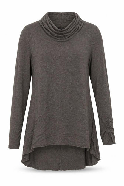Womens UK Size 12 Passport Brown Tunic Blouse