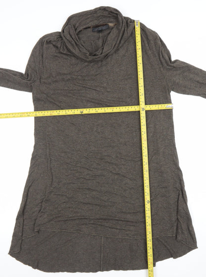 Womens UK Size 12 Passport Brown Tunic Blouse