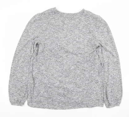 Womens UK Size 12 NEXT Grey Tunic Jumper