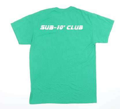 Mens UK Size M Gildan Green  T-Shirt