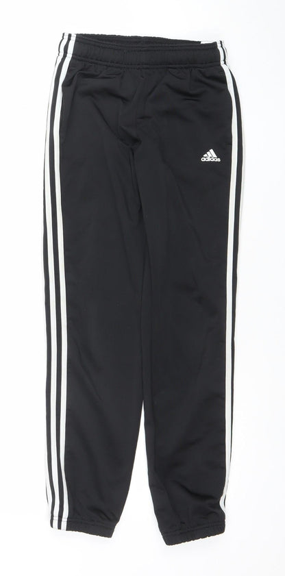 Adidas Boys Black 11-12 Years Track Pants – Quick Dry Sports Trousers