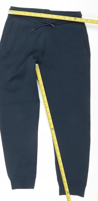 Dunnes Stores Boys Blue Jogger Trousers 28in Waist Polyester Cotton Blend