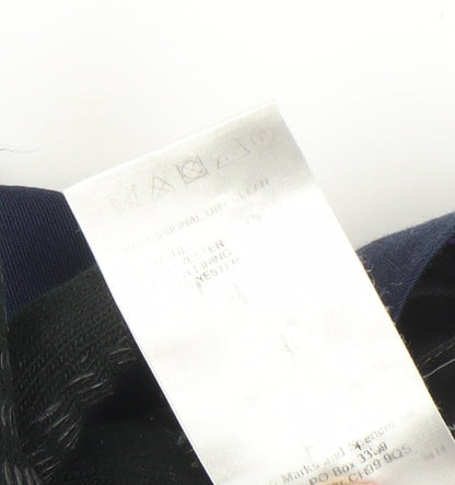 Mens UK Size M Marks and Spencer Classic Fit Dress Pants Blue Trousers