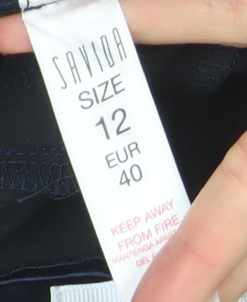 Womens UK Size 12 SAVIDA Slim Fit Ankle Blue Jeans