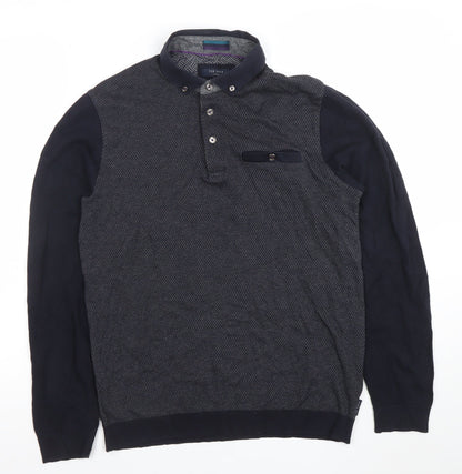 Mens UK Size M Ted Baker Cotton Blend Polo Shirt