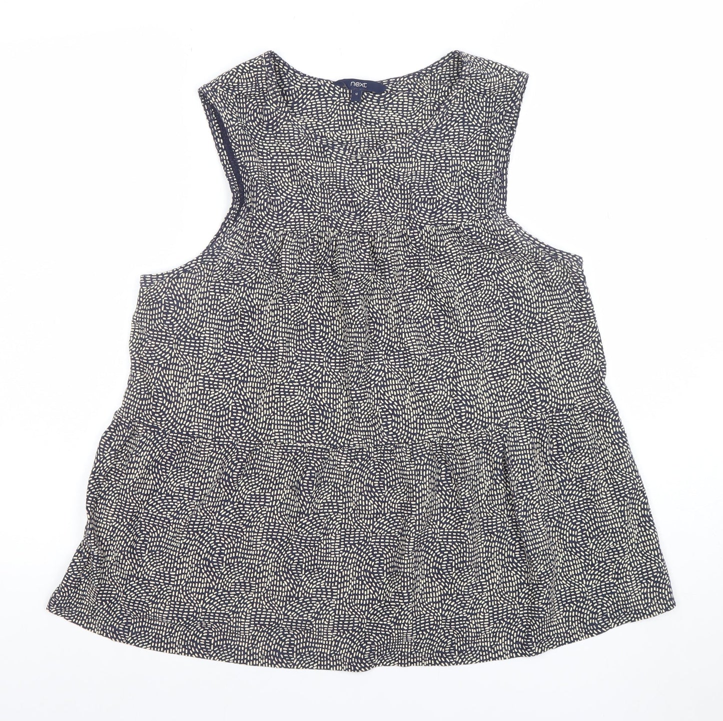 Womens UK Size 12 NEXT Blue Tunic Blouse