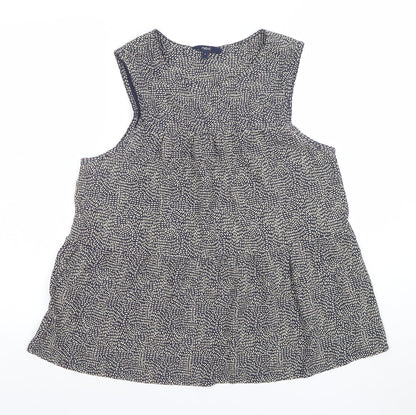 Womens UK Size 12 NEXT Blue Tunic Blouse