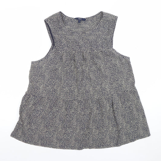 Womens UK Size 12 NEXT Blue Tunic Blouse