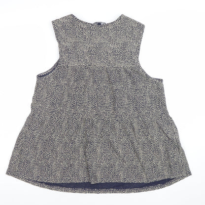 Womens UK Size 12 NEXT Blue Tunic Blouse