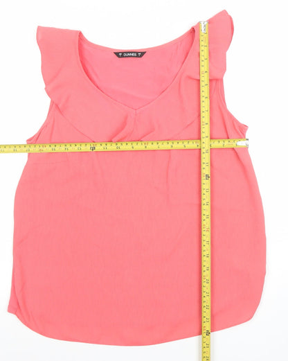 Womens UK Size S Dunnes Pink Tunic Blouse