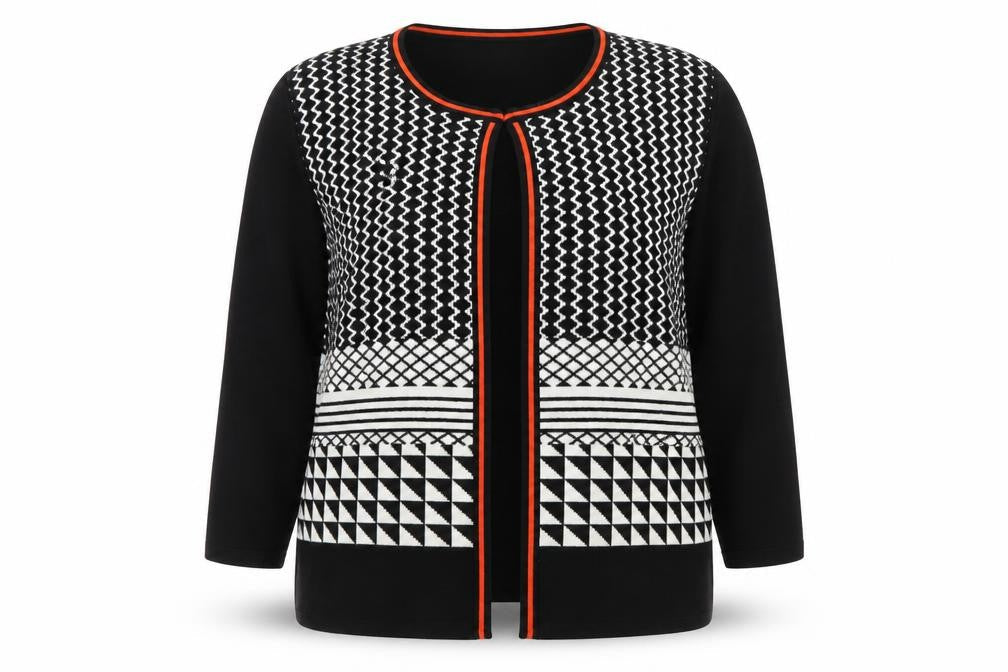 Womens UK Size L/XL Voulez Vous Black Cardigan Jumper