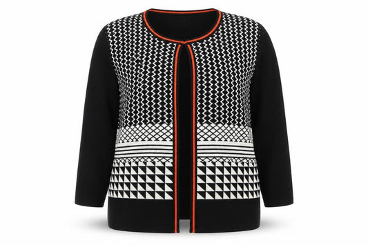 Womens UK Size L/XL Voulez Vous Black Cardigan Jumper