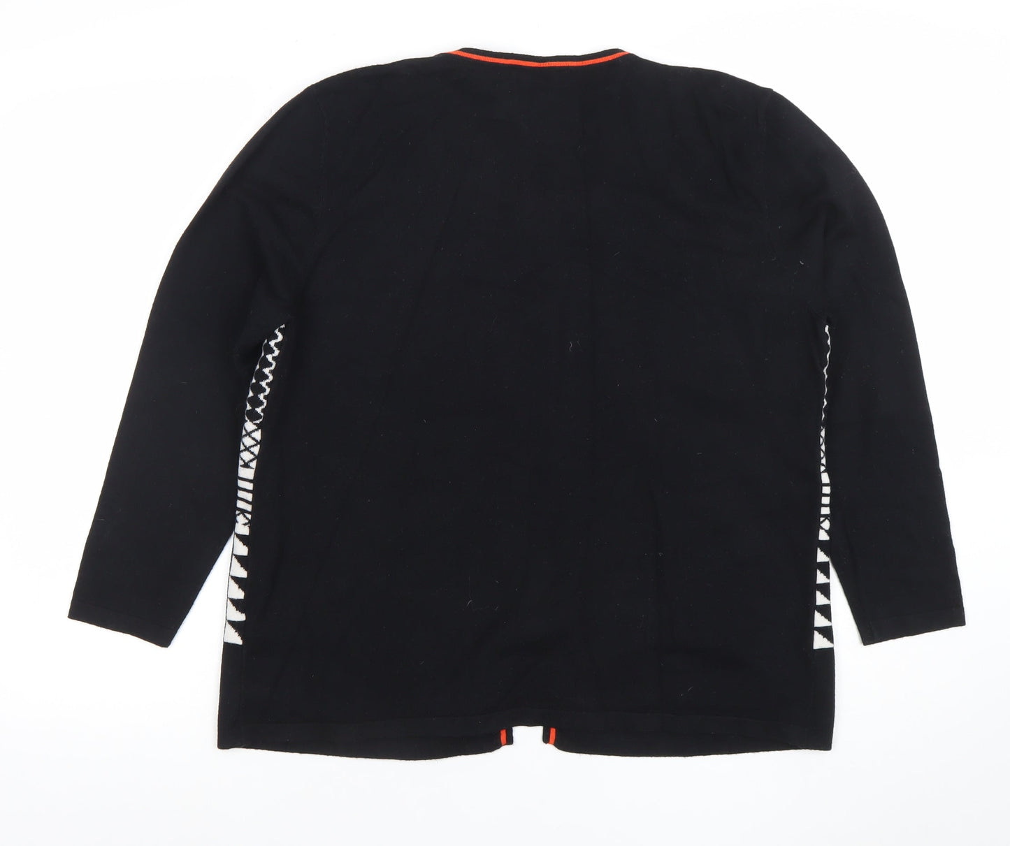 Womens UK Size L/XL Voulez Vous Black Cardigan Jumper