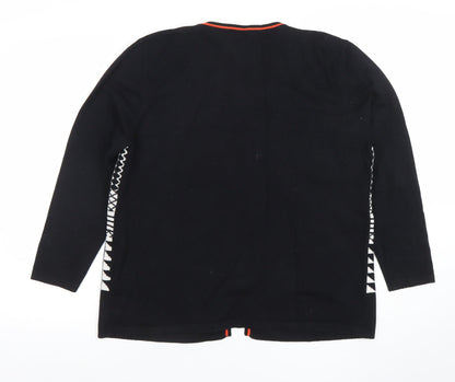 Womens UK Size L/XL Voulez Vous Black Cardigan Jumper