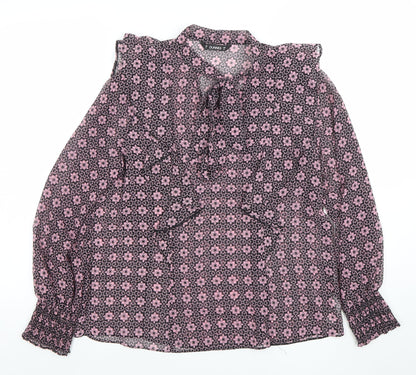 Womens UK Size M Dunnes Pink Tunic Blouse
