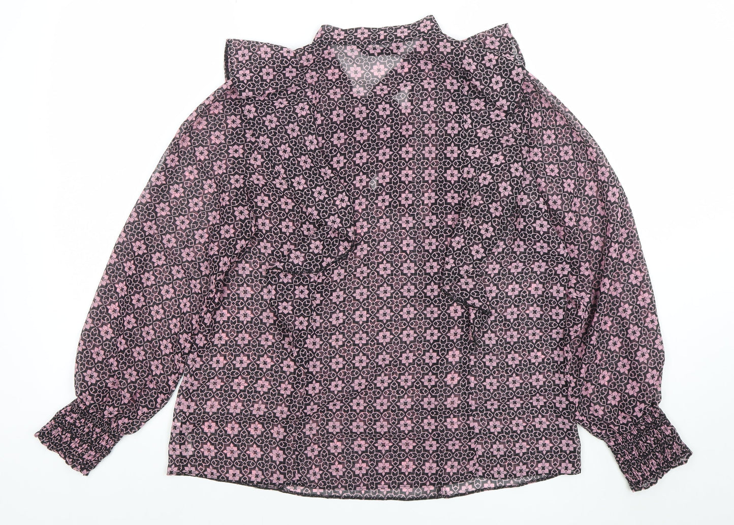 Womens UK Size M Dunnes Pink Tunic Blouse