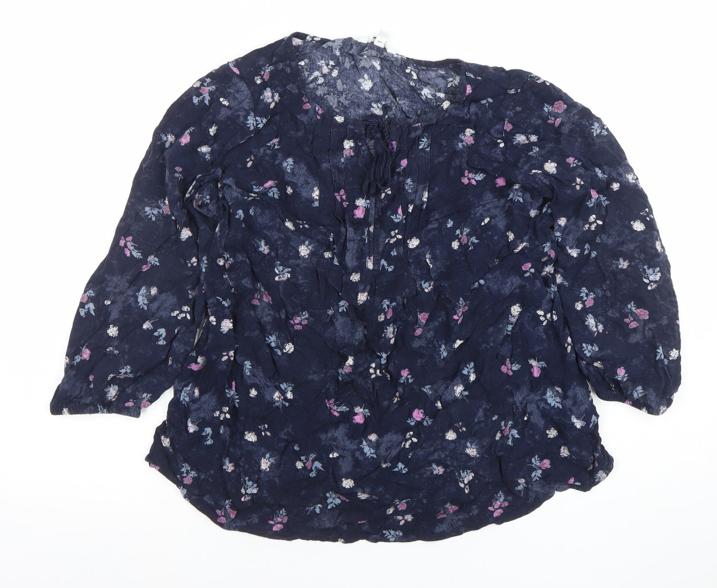 Womens UK Size M Soma Blue Tunic Blouse