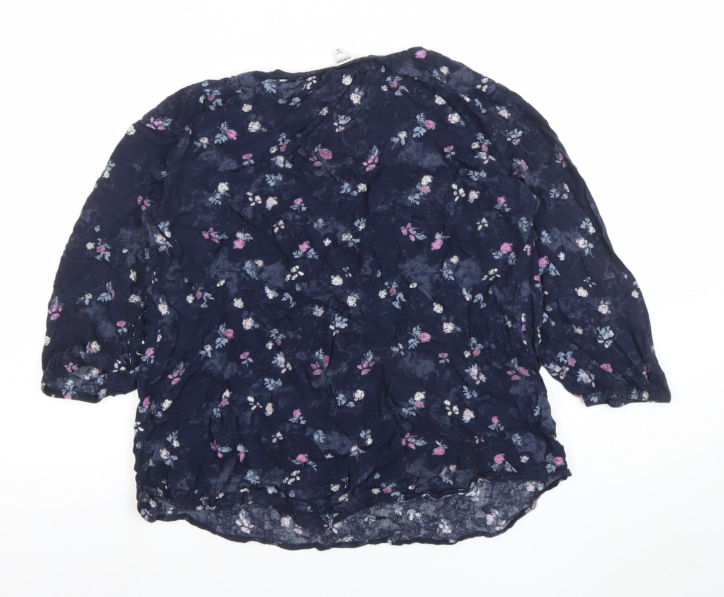 Womens UK Size M Soma Blue Tunic Blouse