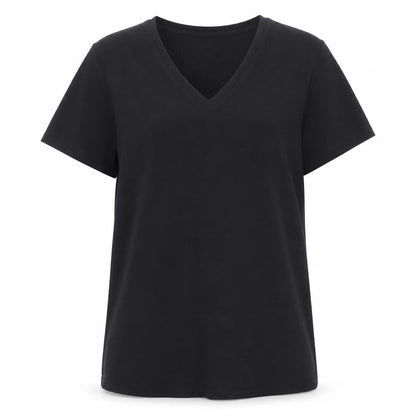 Womens UK Size M Dunnes Black Basic T-Shirt