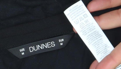 Womens UK Size M Dunnes Black Basic T-Shirt