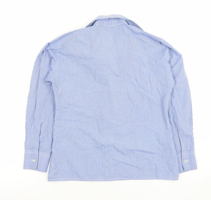 Boys UK Size 30 Inch Hunter Blue Basic Button-Up