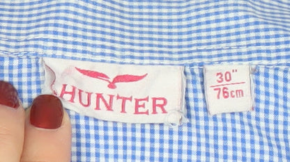 Boys UK Size 30 Inch Hunter Blue Basic Button-Up