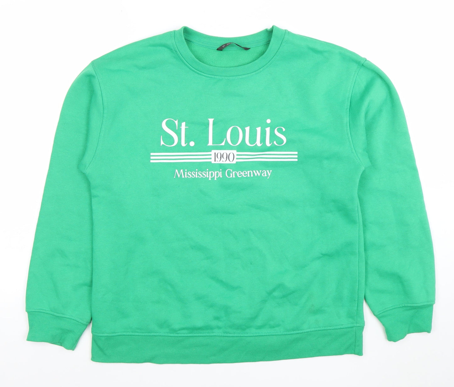 Womens UK Size S Dunnes Green Pullover Sweatshirt