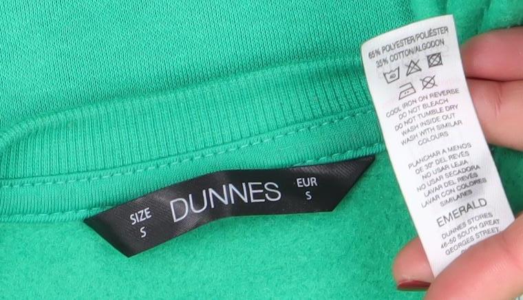 Womens UK Size S Dunnes Green Pullover Sweatshirt