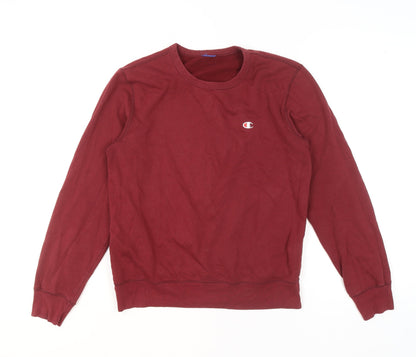 Mens UK Size S Champion Red Pullover Sweatshirt