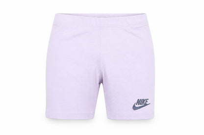 Nike Girls Purple Biker Shorts 6-7 Years Stretch Cotton Blend Activewear