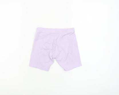 Nike Girls Purple Biker Shorts 6-7 Years Stretch Cotton Blend Activewear