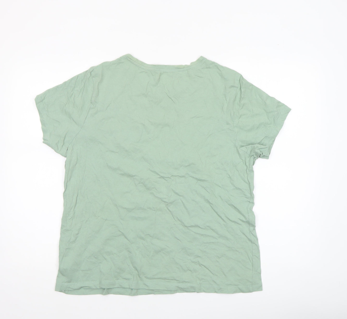 Garfield Women’s Green L T-Shirt Nightshirt ‘No Talking Before Coffee’