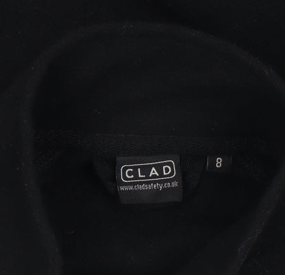 Womens UK Size 8 Clad Black Pullover Sweatshirt