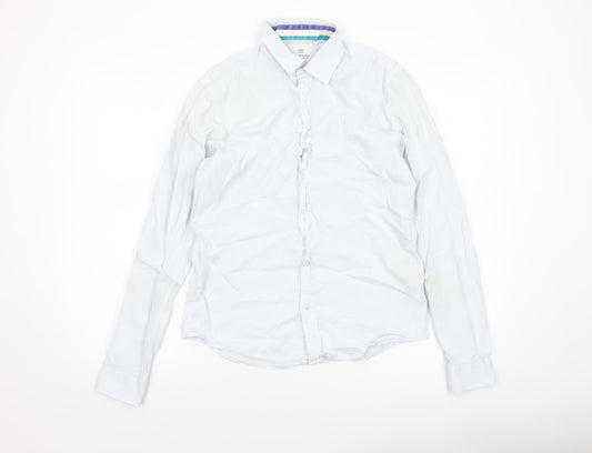Mens UK Collar Size M Scotch & Soda Smart White  Dress Shirt