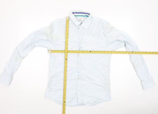 Mens UK Collar Size M Scotch & Soda Smart White  Dress Shirt