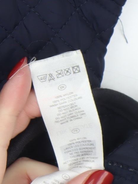 Womens UK Size 12 Voi Jeans Co. Blue Quilted Coat