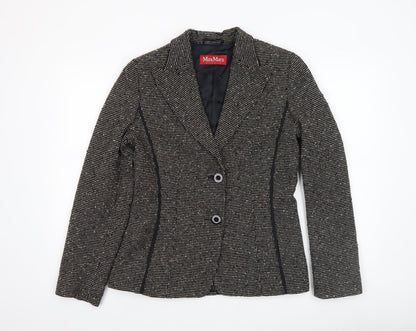 Womens UK Size 12 MaxMara Regular Black Blazer
